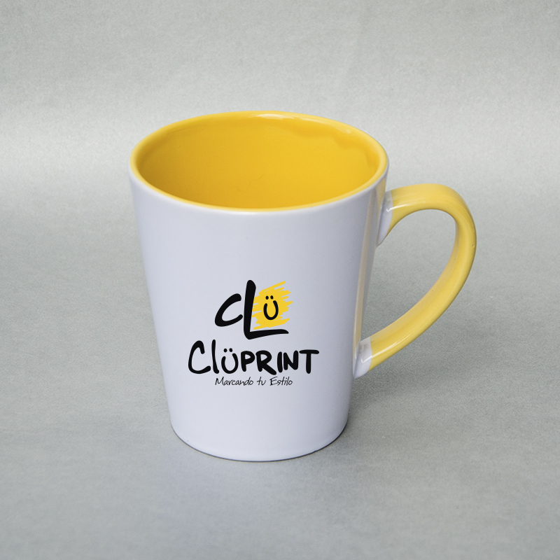 Mug ceramica color amarillo
