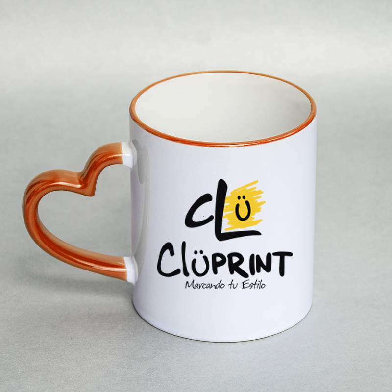 Mug para parejas naranja